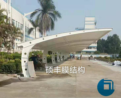 湖北某公司膜結構停車棚