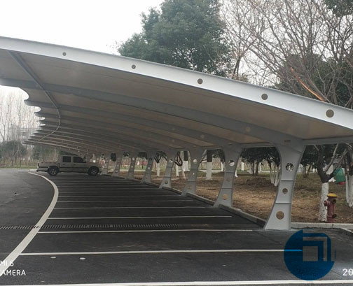 浙江某鎮(zhèn)鎮(zhèn)政府膜結構停車棚